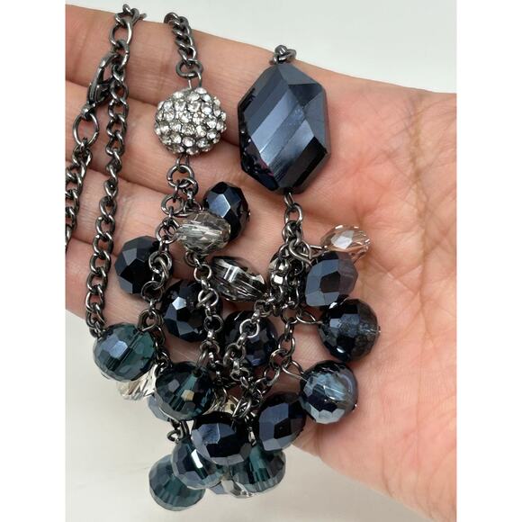 Simply Vera Wang Layered Gun Metal Necklace - Picture 6 of 10